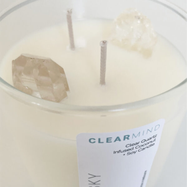 Clear Mind Venus + Sky Candle Close Up